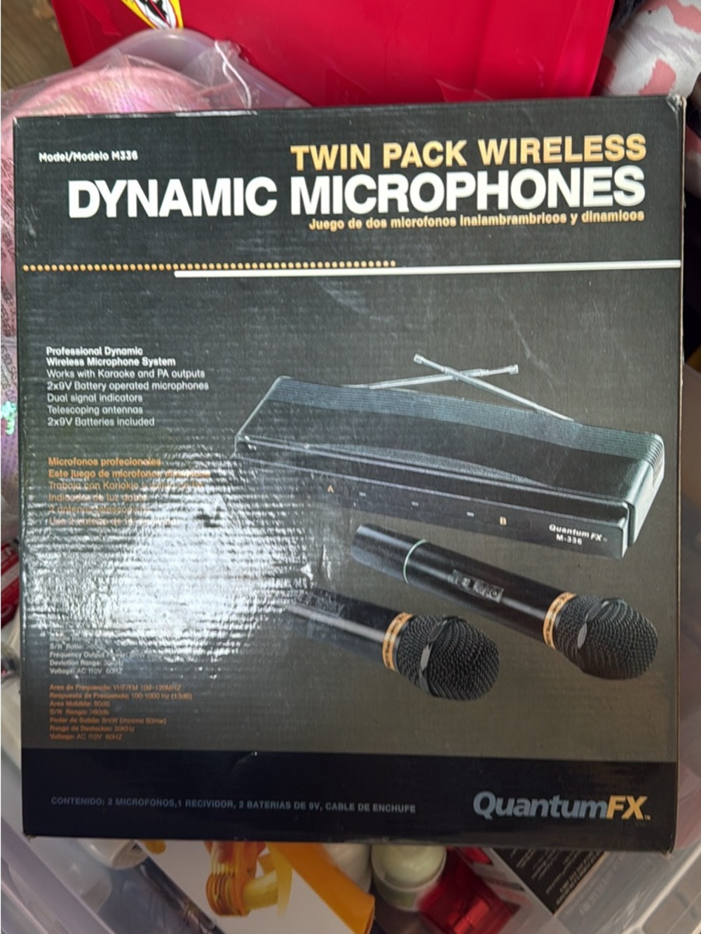 Twin Pack Wireless Dynamic Microphones - Black